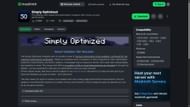Simply Optimized also aims to provide better in-game performance (Image via Modrinth/HyperSoop)